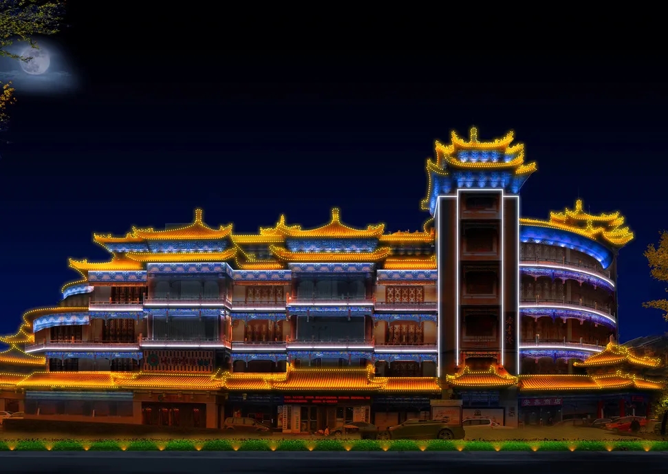 成都照明亮化好色先生TV版製作安裝